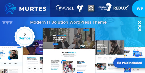 Murtes - IT Solutions Services WordPress Theme - Corporate WordPress