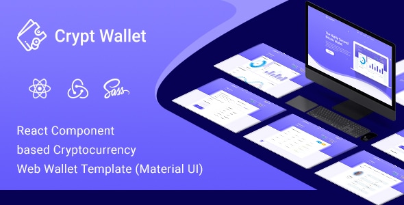 CryptWallet - Cryptocurrency React Web Wallet Template - Business Corporate