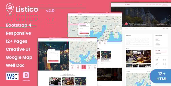 Listico - Listing & Directory HTML Template - Business Corporate