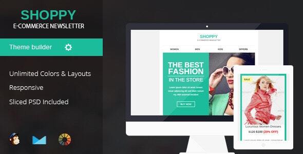 Shoppy Responsive Email Template - Email Templates Marketing