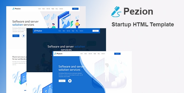 Pezion - Startup & Agency HTML Template - Technology Site Templates