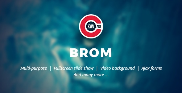 Brom - HTML Creative Page - Creative Site Templates