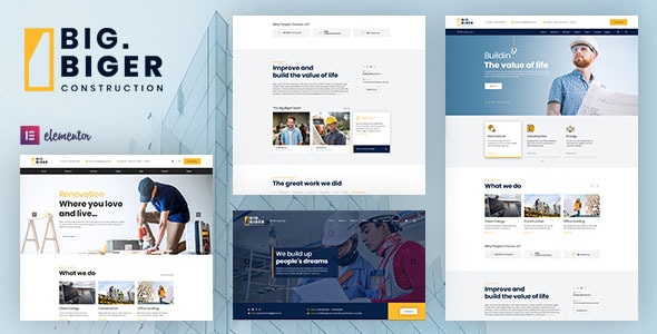 Bigger - Construction WordPress Theme - Business Corporate