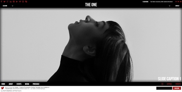 The One || One Page HTML Template - Portfolio Creative