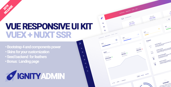 Ignity - Bootstrap 4 Vuex Nuxt Dashboard Template - Admin Templates Site Templates