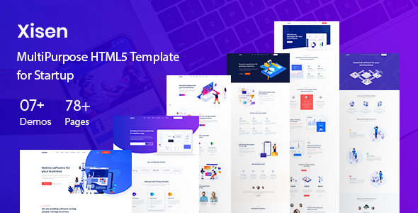 Xisen - Creative HTML5 Template for Saas, Startup & Agency - Software Technology