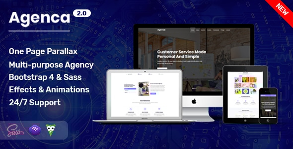 Agenca - One Page Parallax - Business Corporate