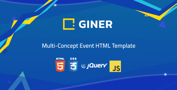 Giner | Multi-Concept Event HTML Template - Events Entertainment