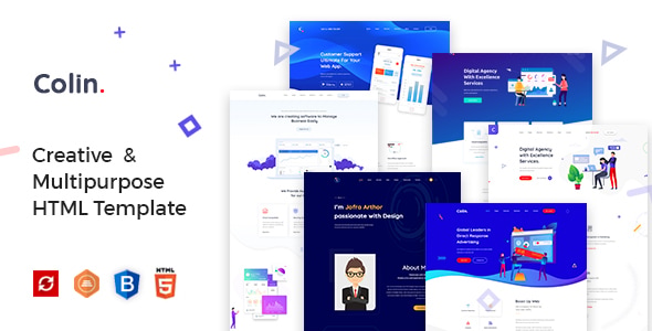 Colin - Creative Multipurpose HTML Template - Creative Site Templates