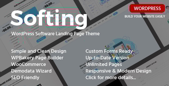 Softing - Software Landing Page WordPress Theme - Software Technology