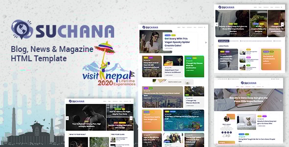 Suchana - Blog, News & Magazine HTML Template - Miscellaneous Site Templates