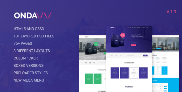 Onda - Web Hosting, Responsive HTML Template - Hosting Technology