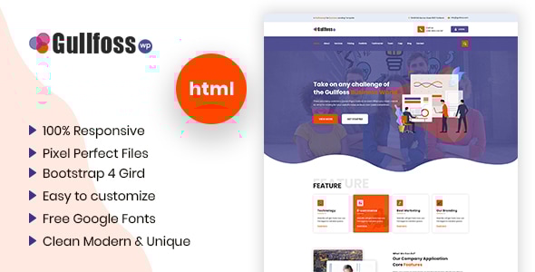 Gullfoss - Multipurpose Business HTML Template - Business Corporate