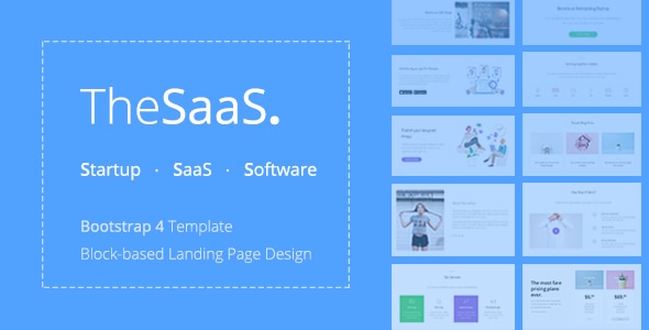 TheSaaS - Responsive Bootstrap SaaS, Startup & WebApp Template - Software Technology