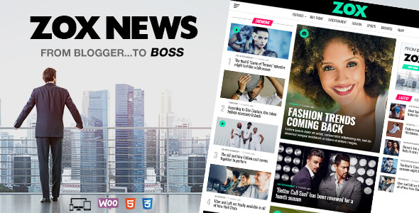 Zox News - Professional WordPress News & Magazine Theme - News / Editorial Blog / Magazine
