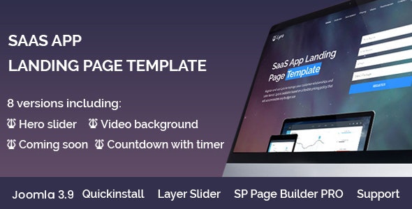 Lyra - Joomla 5 SaaS App Landing Page Template - Joomla CMS Themes