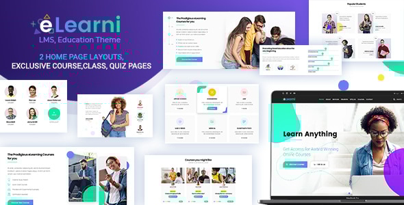 Online Learning & Education LMS WP Theme - eLearni - Education WordPress