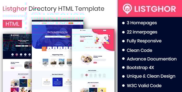 Listghor - Directory & Listing HTML Template - Business Corporate