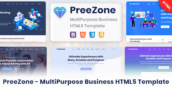 PreeZone - Creative Web Design & Digital Marketing Agency HTML5 Template - Business Corporate