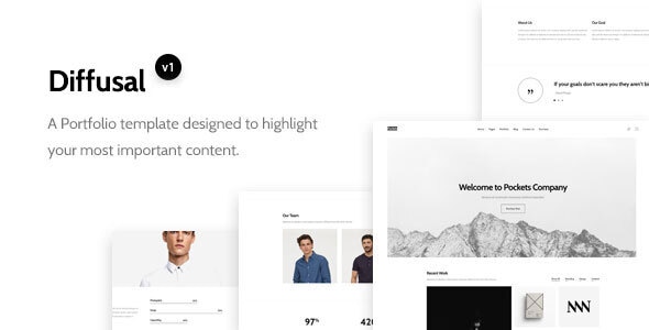 Diffusal - Creative Portfolio Template - Portfolio Creative