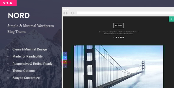 Nord - Minimal and Clean WordPress Personal Blog Theme - Personal Blog / Magazine