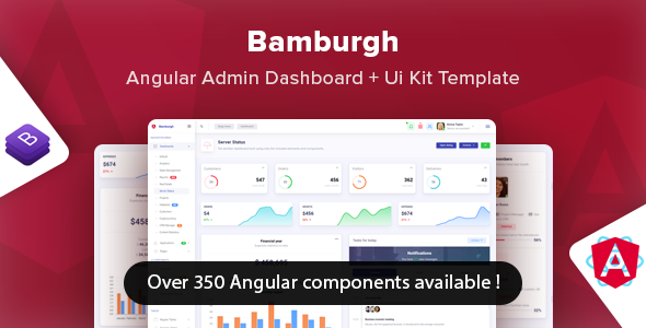 Bamburgh - Angular Bootstrap Admin Dashboard & UI Kit Template - Admin Templates Site Templates