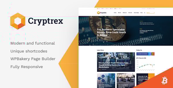 Cryptrex | Cryptocurrency & Mining WordPress Theme - Technology WordPress