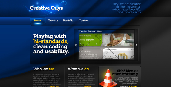 Creative Portfolio Template #04 HTML+CSS+PSD - Portfolio Creative
