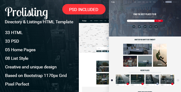 Prolisting - Directory & Listings HTML Template - Business Corporate