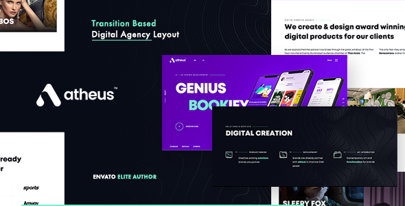 Atheus - Modern Creative Agency WordPress Theme - Creative WordPress