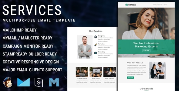 Services - Multipurpose Responsive Email Template - Newsletters Email Templates
