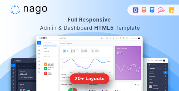 Nago - Admin & Dashboard HTML Template - Admin Templates Site Templates