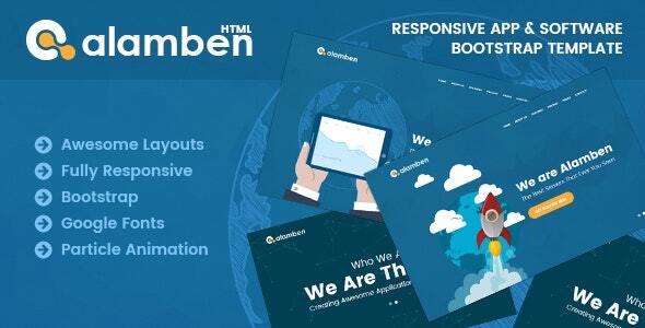 Alamben - Responsive App & Software Bootstrap Template - Technology Site Templates