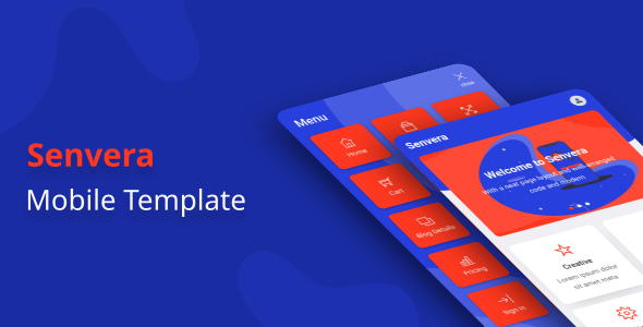 Senvera - Mobile Template - Mobile Site Templates