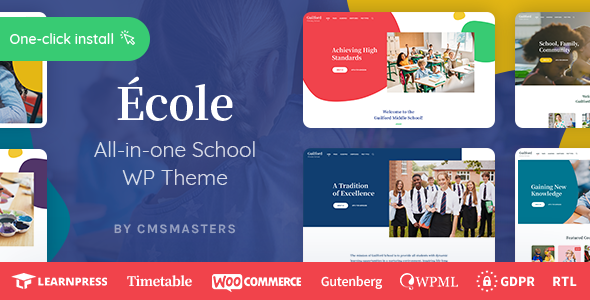 Ecole - Education & School WordPress Theme - Education WordPress