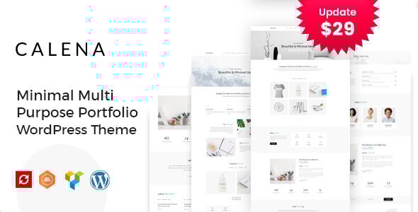 Calena – Minimal Multi-Purpose Portfolio WordPress Theme - Portfolio Creative