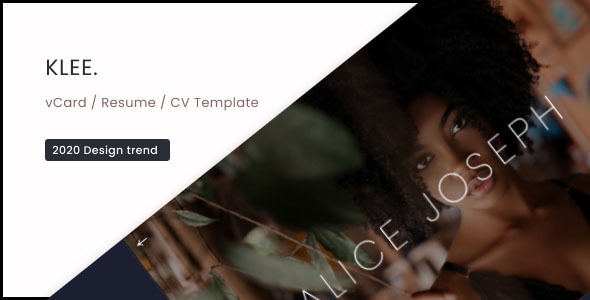 Klee - vCard / Resume / CV Template - Creative Site Templates