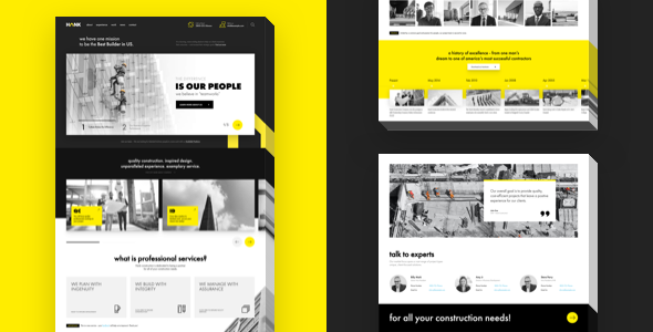Hank - Construction WordPress theme - Business Corporate