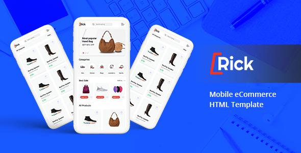 Rick – Bootstrap Mobile eCommerce HTML Template - Mobile Site Templates
