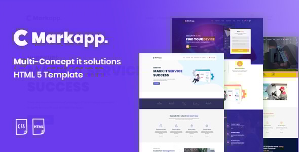 MarkApp HTML5 Modern Multipurpose Business and Corporate Template - Corporate Site Templates