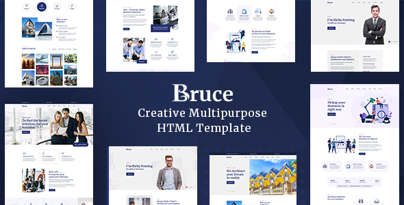 Bruce - Creative Multipurpose HTML Template - Creative Site Templates