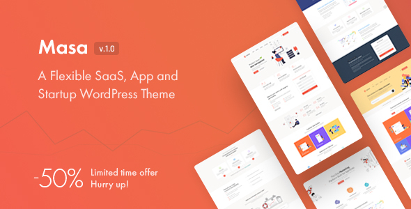 Masa - Creative Startup WordPress Theme - Software Technology