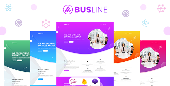 BusLine - Gatsby React Business Landing Page - Business Corporate