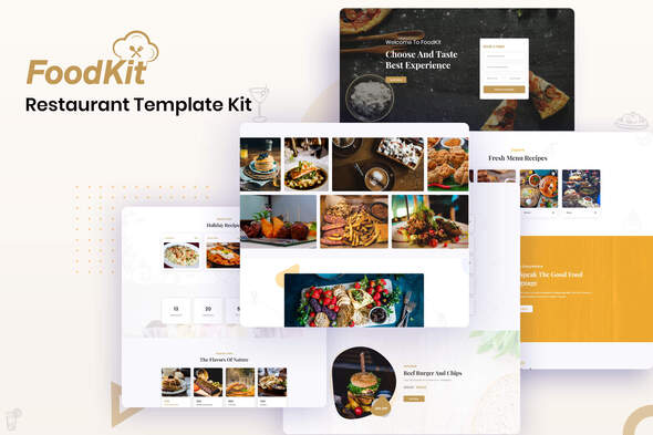 FoodKit - Restaurant Template Kit - Food & Drink Elementor
