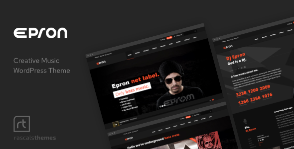 Epron - Music Theme for WordPress - Music and Bands Entertainment