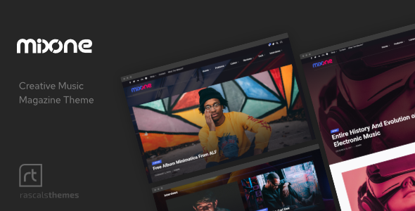 Mixone - WordPress Music Magazine with Ajax and Continuous Playback - Music and Bands Entertainment