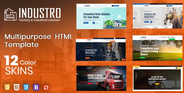 Industro - Factory & Industrial HTML Template by thewebmax | ThemeForest