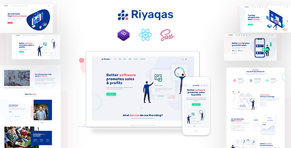 Riyaqas – Saas & Software React JS Template - Software Technology