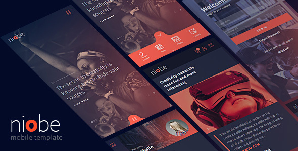 Niobe HTML Mobile Template - Mobile Site Templates
