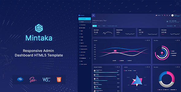 Mintaka - Bootstrap 4 Admin Dashboard Template - Admin Templates Site Templates